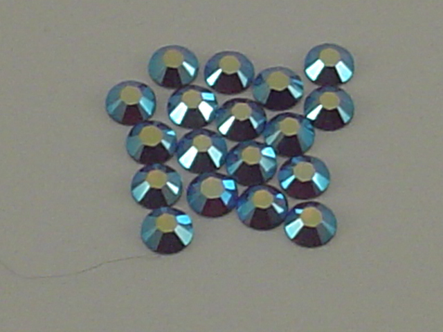 12 pcs. 34ss CYCLAMEN OPAL AB HOTFIX European Rhinestones